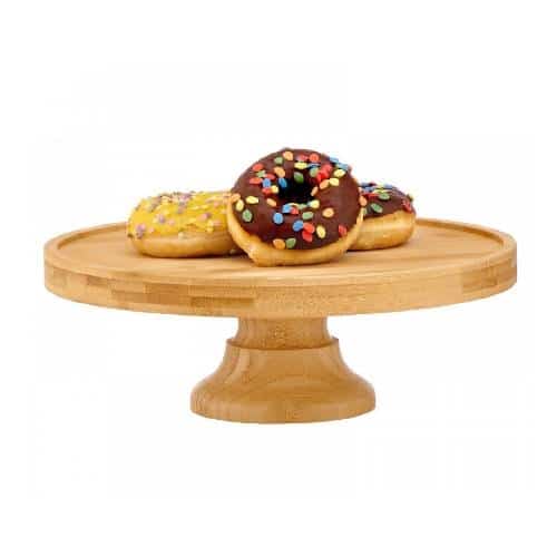 BUF-GAR-UWS01-338.jpg BUFFET CAKE STAND WOOD BAMBOO 35X8CM GARIBALDI - Image 1