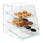 BUFFET SHOW CASE DISPLAY ACRYLIC BREAD CABINET 35X45X45CM GARIBALDI