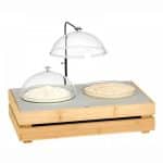 BUFFET CRATE COOLING BOWLS MODULE 2X2.5L IN GASTRONOM 1/1 WOODEN BASE GARIBALDI