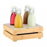BUFFET CRATE COOLING BOTTLE MODULE 4X1L IN GASTRONOM 1/2 WOODEN BASE GARIBALDI