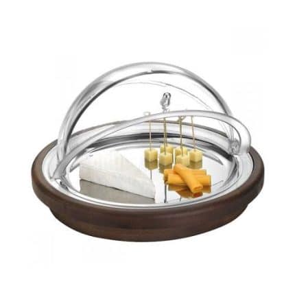 TRAY COOLING PROFIT ROUND 38CM WOOD GARIBALDI