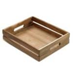 WOOD SERVING TRAY G/N 1/2 32.5X26.5CM GTSA