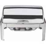 CHAFING DISH RECTANGULAR ROLL TOP 304 INOX 1/1 GTSA