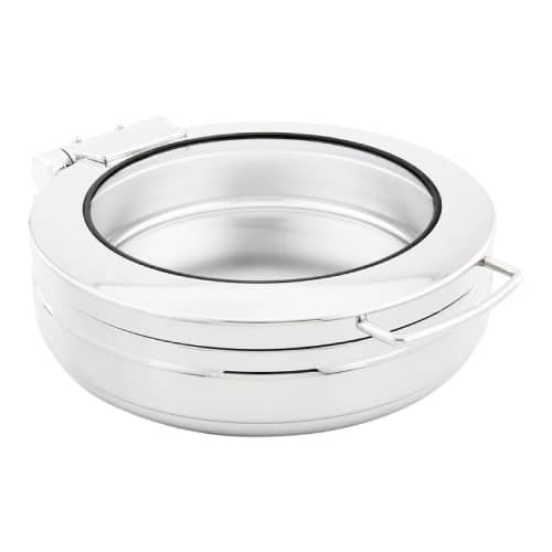 BUF-GTS-24-0914.jpg CHAFING DISH INDUCTION ROUND WITH HYDRAULIC WINDOW GLASS 46CM 6L GTSA - Image 1