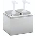 BY ORDER INOX DISPENSER DOUBLE WITH BUMP PLASTIC 25X25X33CM 2LIT GTSA