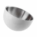 BY ORDER BUFFET SERIES 2300 BOWL DOUBLE WALL WHITE 18X14CM 1L INOX 18-10 PADERNO ITALY