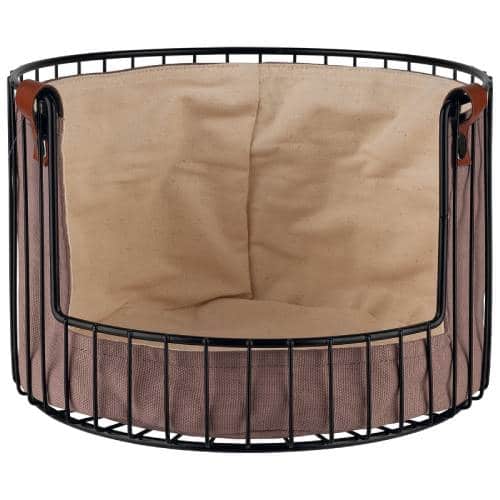 BUF-PAD-41220-28.jpg BY ORDER BREAD FRUIT BASKET 27.5X18.5CM METAL COTTON PADERNO - Image 1