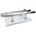 BY ORDER BUFFED HAM STAND FOR PROSCIUTTO BASE ON MARBLE 24X24X15