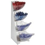 MULTI RACK 4TIER S/S 19X24X53CM PADERNO