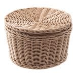 EGG BASKET BEIGE RATTAN 26X17CM 20EGGS PADERNO