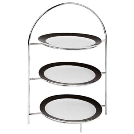 METAL STAND THREE SHELF 3 PLATE 27CM 29X19.5X43CMCM CHROME PLATTED ESPIEL