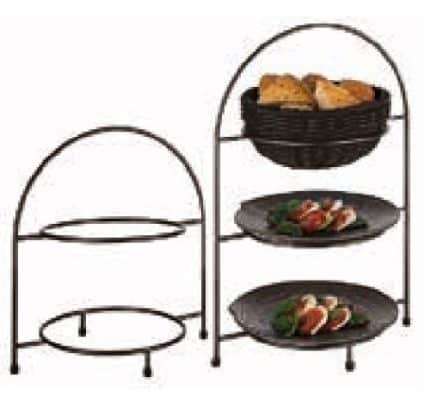 METAL STAND THREE SHELF 3 PLATE 27CM 29X19.5X43CMCM BLACK PLATTED ESPIEL