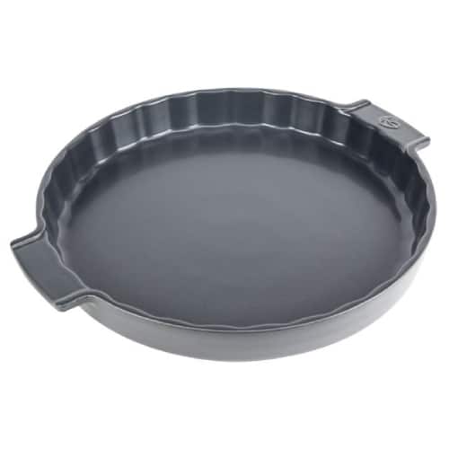 BUF-PAD-44708S28.jpg BUFFED ROUND MEAT PIE DISH BLACK 28X4.5CM PEUGEOT PADERNO - Image 1