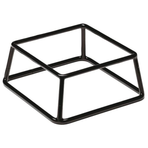 BUF-PAD-44840-08.jpg BUFFET STAND METAL SQUARE WITH BLACK ANTI-SLIDE COATING18X18X8CM PADERNO - Image 1