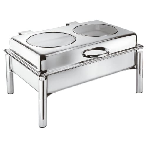 BUF-SAM-58172A54.jpg BUFFET ABS CHAFING DISH RECTANGULAR 1/1 SOLID SAMBONET ITALY - Image 1