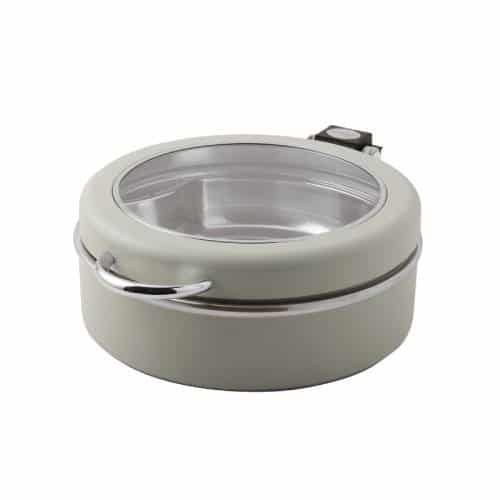 BUF-SAM-58196Y30.jpg BY ORDER SAMBONET ARTHUR KRUPP RADICI BUFFET CHAFING DISH ROUND WINDOW WHITE 30CM - Image 1