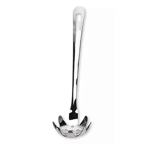 BUF-SUP-7087.jpg BUFFED SERVING PASTA SPOON LIGHT LINE INOX SUPREMINOX SPAIN - Image 1