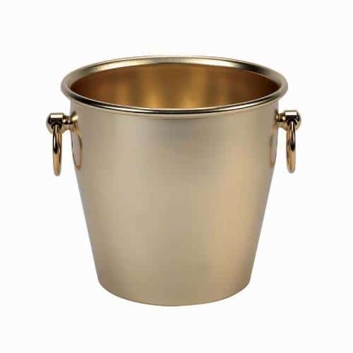 BWC-AGN-FAMA80OR.jpg BY ORDER ALUMINIUM CHAMPAGNE BUCKET GOLD AGNELLI ITALY - Image 1