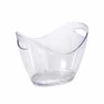 CHAMPAGNE BUCKET OVAL CLEAR 35X26X26CM ACRYLIC ESPIEL
