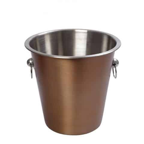 BWC-ESP-RAP118.jpg BY ORDER CHAMPAGNE BUCKET 22CM INOX COPPER MAT ESPIEL - Image 1