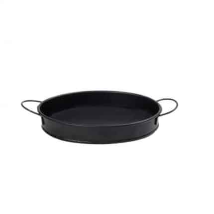 METAL TRAY 23.5X15.5X4CM BLACK ESPIEL
