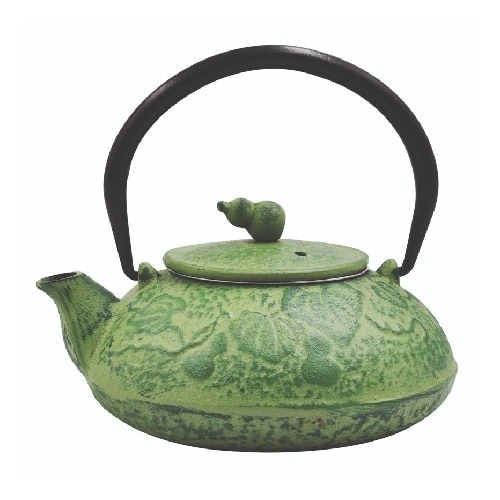 BWC-GTS-23-0925.jpg TEA POT CAST IRON GREEN 45CL ETHNIC GTSA - Image 1