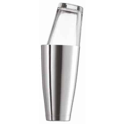 BAR COCKTAIL SHAKER BOSTON INOX WITH GLASS 55CL GTSA