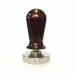 COFFEE TAMPER DYNAMETER 58MM INOX BROWN HANDLE GTSA