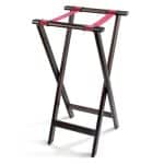 SERVING TRAY STAND FOLTABLE WOOD MAONI 43X43X83CM RED BELD GTSA