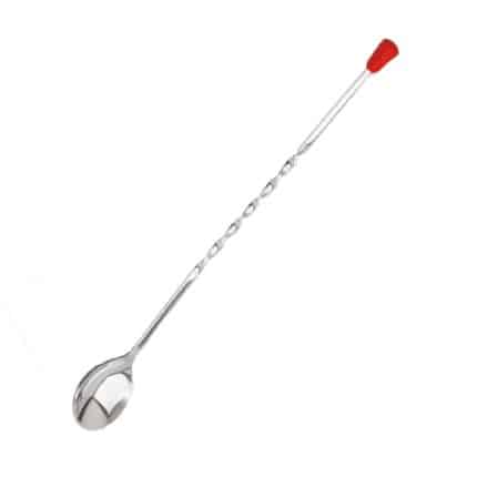 MIXING SPOON RED KNOB 28CM INOX GTSA B004 ITALY