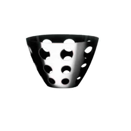 BWC-MEP-230596P.jpg BY ORDER PELTRO VINTAGE UNO SMALL HALFRETWORKED BASKET 16.8X11CM INOX 18-10 MEPRA ITALY - Image 1