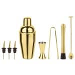 COCKTAIL MIXOLOGY INOX GOLD LOOK SET - 8PCS