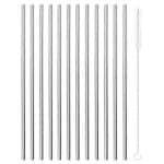 BY ORDER COCKTAIL STRAW S/S STRAIGHT 6MM 12PCS SET WITH BRUSH CLEANER PADERNO ITALY