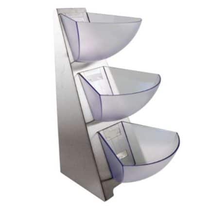 MULTI RACK 3TIER S/S 19X24X41CM PADERNO