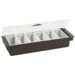 CONDIMENT DISPENSER 6 COMPARTMENTS PLASTIC PADERNO