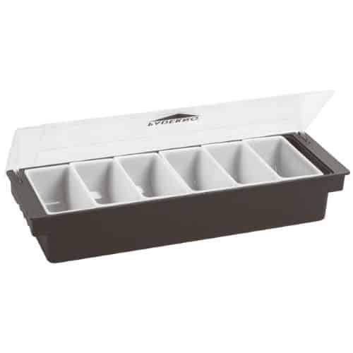 BWC-PAD-44103-06.jpg CONDIMENT DISPENSER 6 COMPARTMENTS PLASTIC PADERNO - Image 1