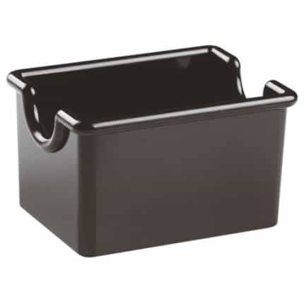 SUGAR PACKET HOLDER PLASTIC 8.5X6.5X5CM BLACK PADERNO
