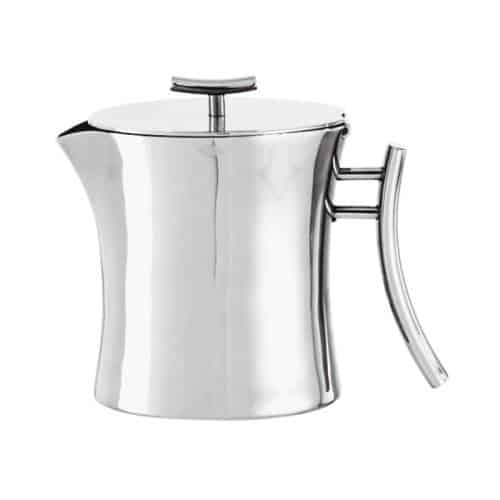 BWC-SAM-55708-05.jpg BY ORDER HOLLOWARE BAMBOO TEA POT SILVERPLATED 40CL SAMBONET ITALY - Image 1