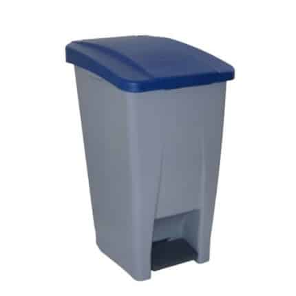 GARBAGE PEDAL WITH WHEELS 60L BLUE GTSA