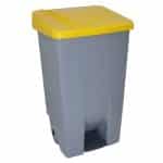 GARBAGE PEDAL BIN 80L YELLOW GTSA