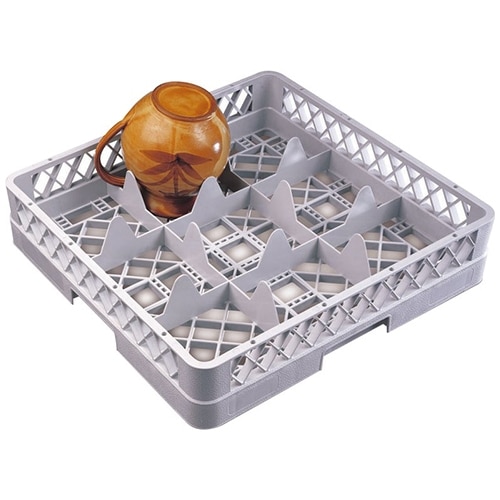 CLE-PAD-14001-09.jpg BY ORDER DISHWASHER RACK FOR CUPS 9 COMPARTMENT MAX DIAMETER 151MM 50X50X10CM PADERNO - Image 1