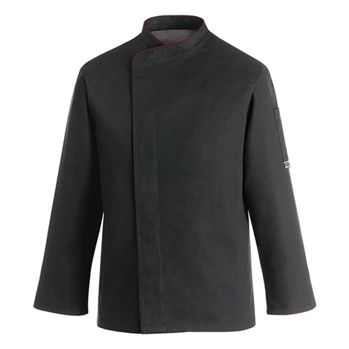 CLO-EGO-2031002CS.jpg EGO CHEF JACKET COMFORT BLACK SMALL 65-35 COTTON ITALY - Image 1