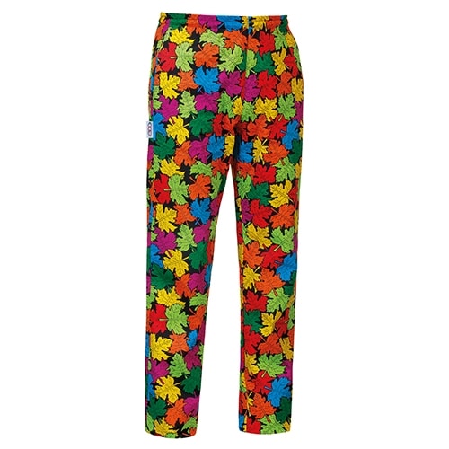 CLO-EGO-3502157AL.jpg EGO CHEF TROUSER FOLIAGE 100 COTTON LARGE ITALY - Image 1