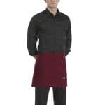APRON SHORT BORDEAUX 40X70CM 65-35 ITALY