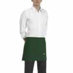 APRON SHORT BOTTLE GREEN 40X70CM 65-35 ITALY