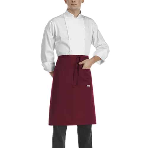 CLO-EGO-6101003C.jpg APRON MEDIUM BORDEUX 70X70CM 65-35 ITALY - Image 1