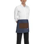 APRON JEAN BROWN 40X70CM 80 POL/20 COTT ITALY