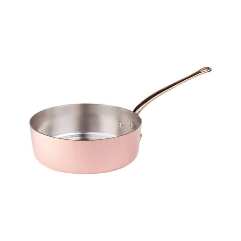COO-AGN-ALCU107F12.jpg BY ORDER COPPER TINNED LITTLE CASSEROLE PAN ONE HANDLE 12X4.5CM 51CL AGNELLI-FASA ITALY - Image 1