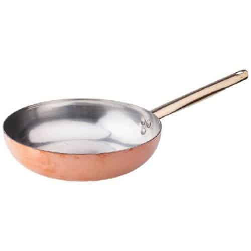 COO-AGN-ALCU111B20.jpg FRYPAN SAUTE PAN COPPER 1HAND 20CM AGNELLI-FASA ITALY - Image 1