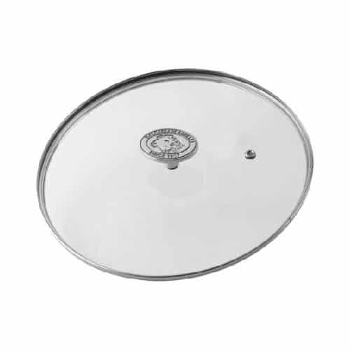 COO-AGN-ALCX129VE28.jpg BY ORDER GLASS COVER WITH INOX KNOB 28CM AGNELLI ITALY - Image 1